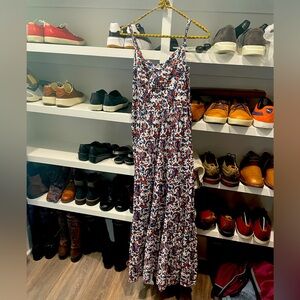 XiRENA Lolita dress Amalfi Blue tie front maxi dress